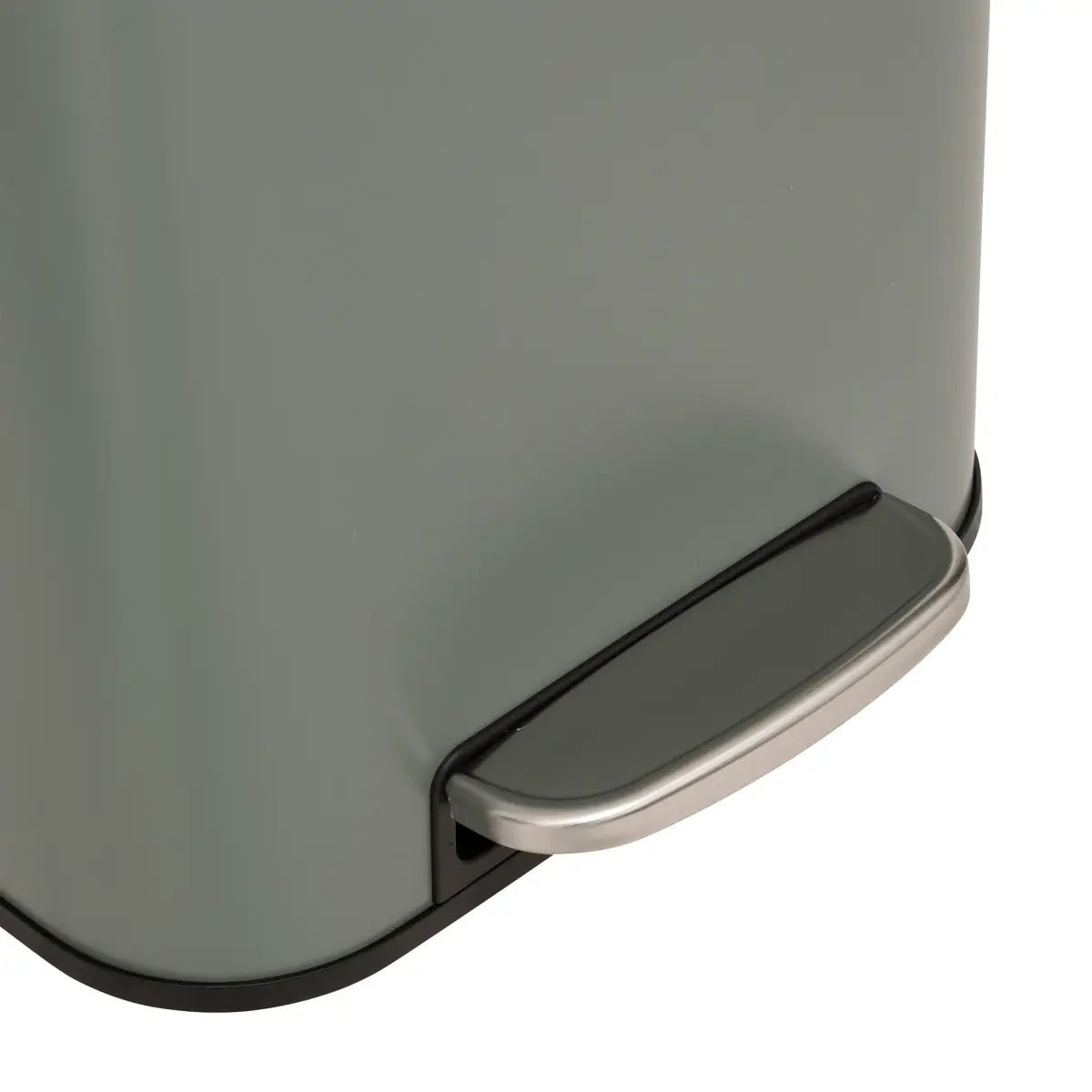 Poubelle "Delta" en métal vert 30L