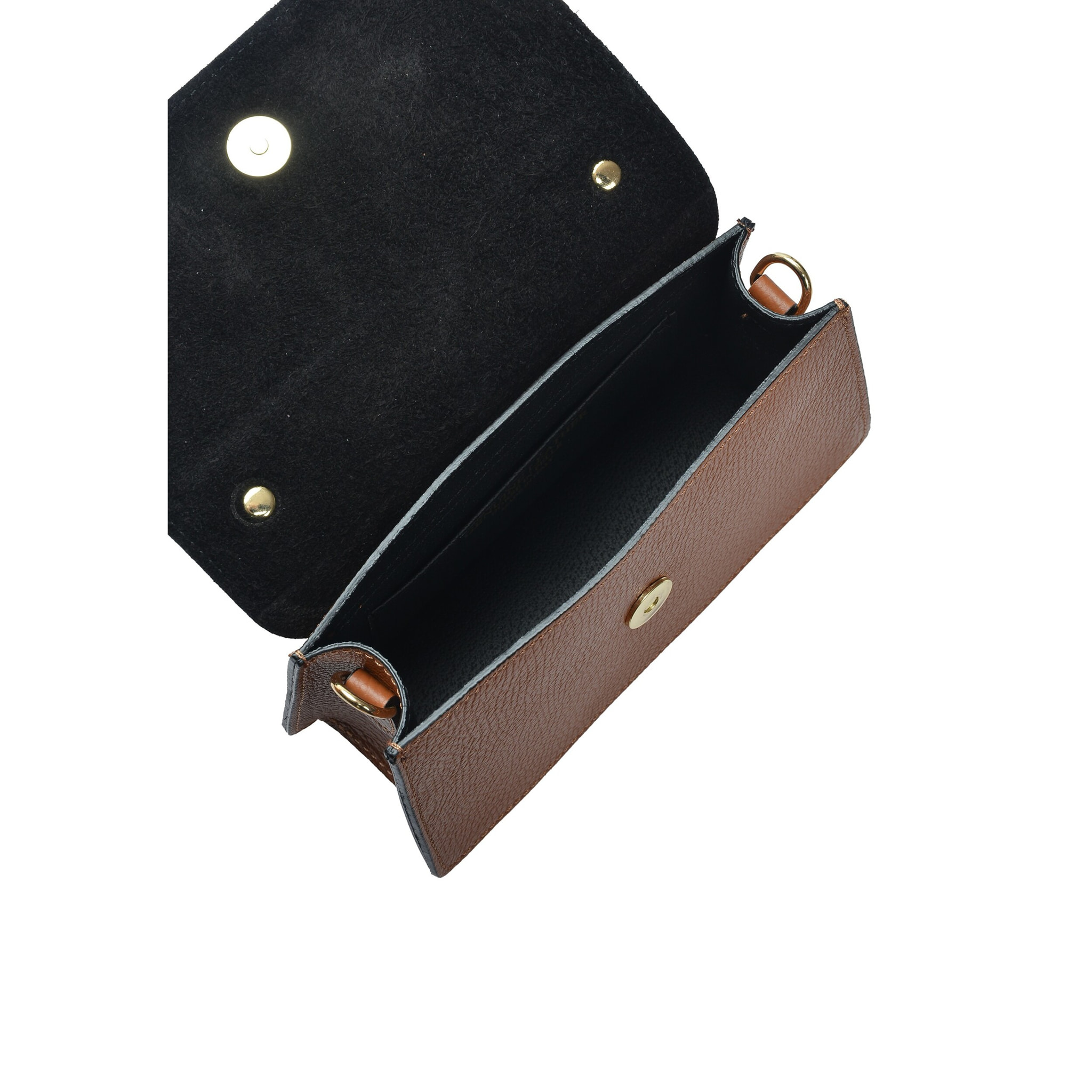 Borsa a spalla Anna Luchini Cammello