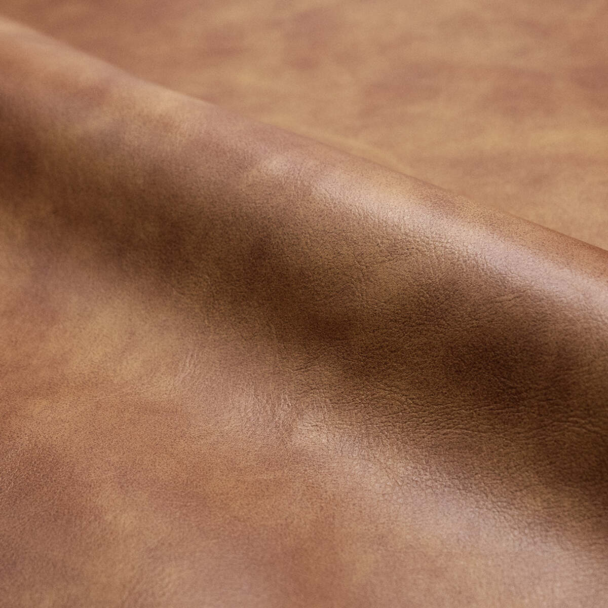 Lot de 2 chaises en cuir synthétique camel - Henrik