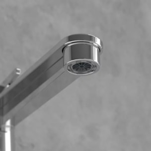 Mitigeur lavabo surélevé Conum avec vidage Push Open Chrome