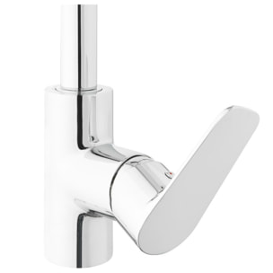 Project mitigeur monocommande col de cygne pour évier, avec bras pivotant, Chrome (SATBSPRO280)