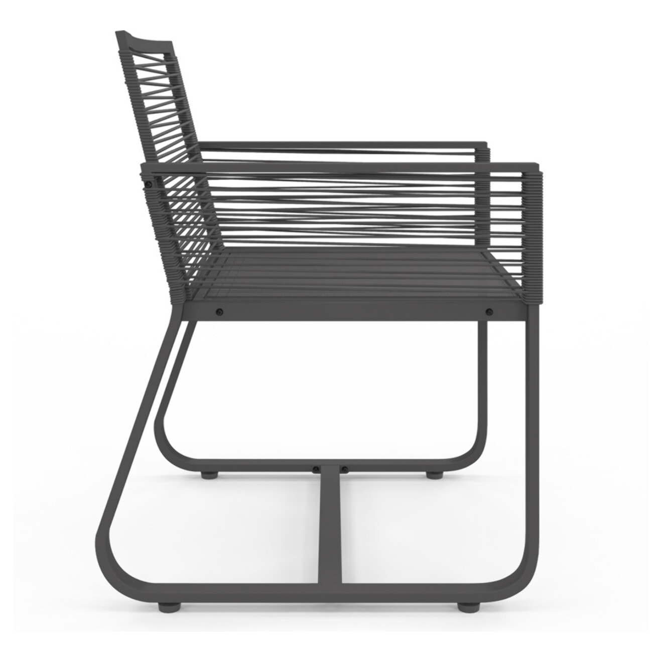 Salon de jardin Varna  6 places gris anthracite