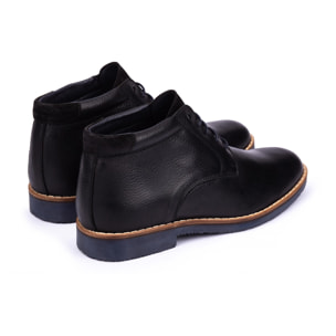 Botin de cordones piel napa