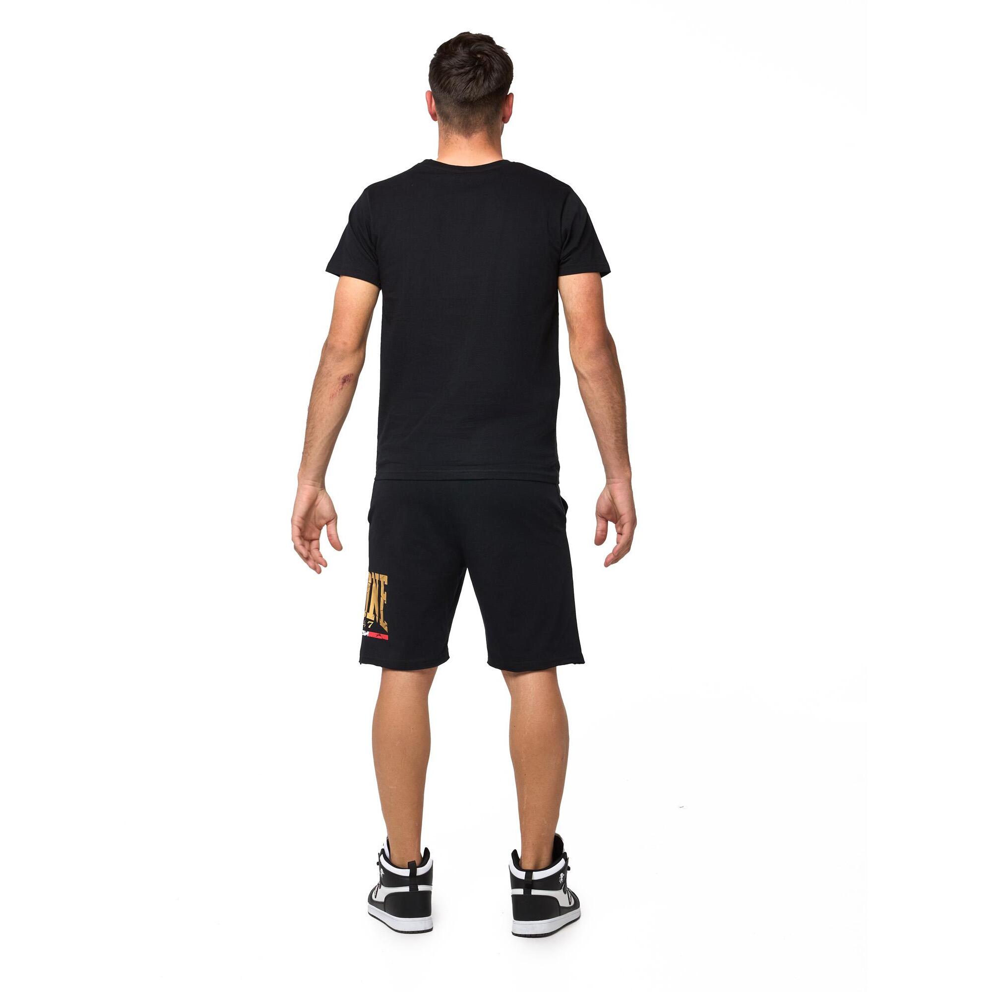 Completo set da uomo composto da t-shirt e pantaloncini vintage Leone Basic