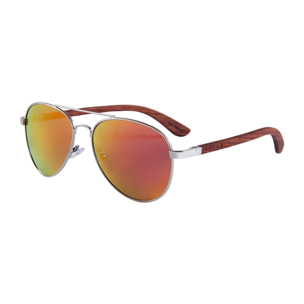 Gafas de Sol Feler 1705M-5 - RED Polarizadas de Madera Unisex 54 mm