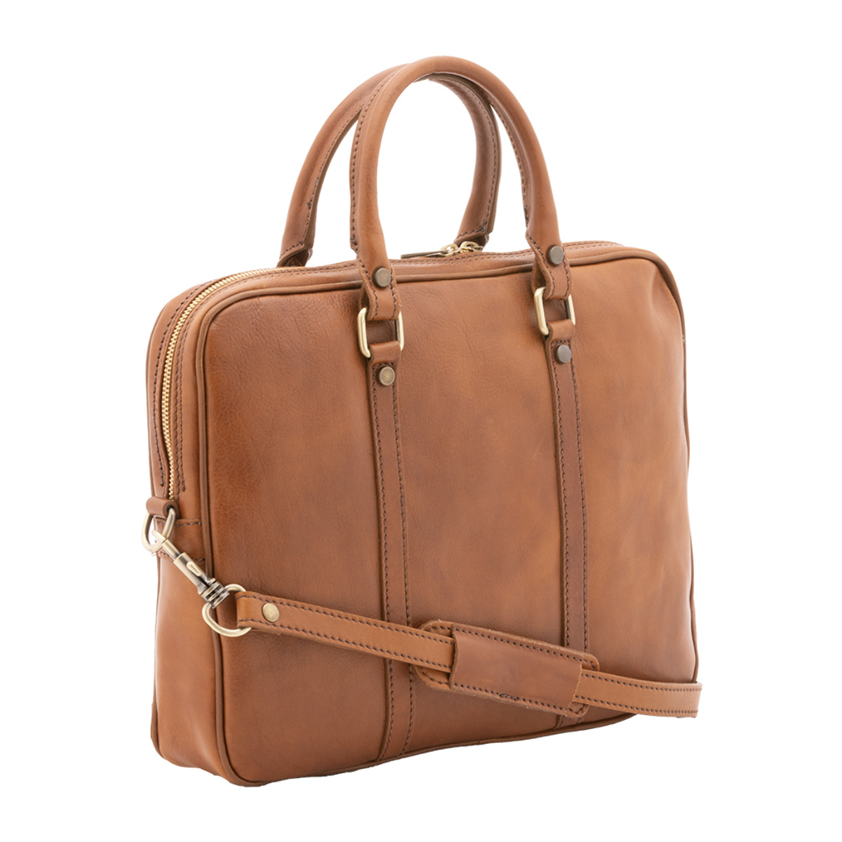 Borsa a mano  unisex In Vera pelle Made in Italy 37x31x6 cm