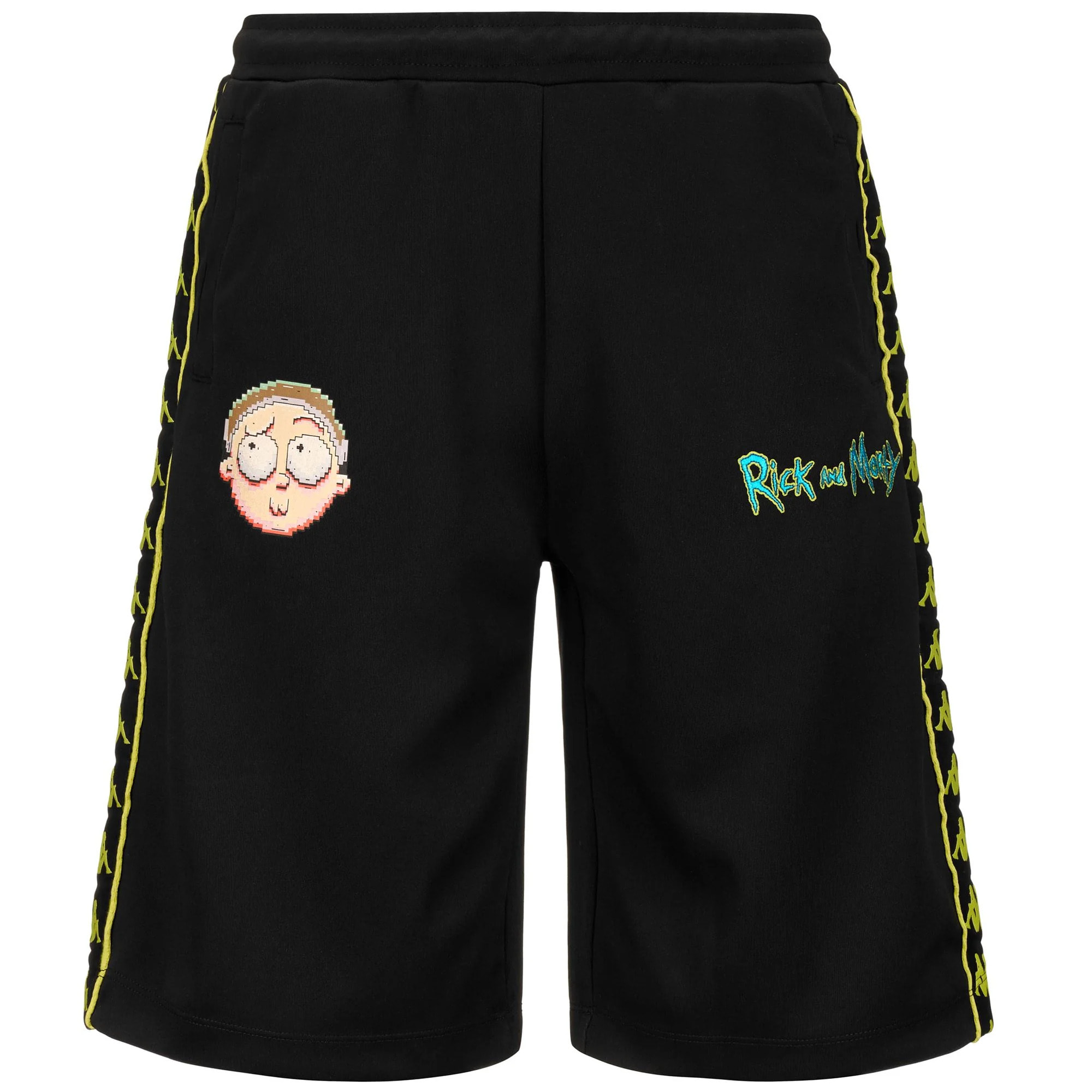 Kappa - Pantaloni Corti Uomo Nero - 222 Banda Myo Warner Bros