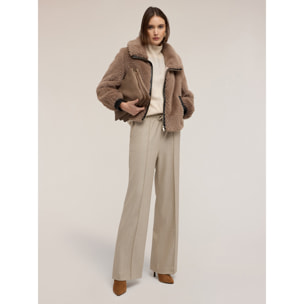 Motivi - Giubbotto effetto peluche - Nocciola