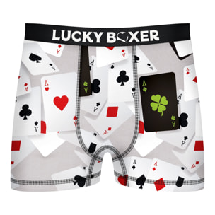 Calzoncillos Lucky Boxer en color gris para hombre