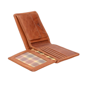 portafoglio unisex In Vera pelle Made in India 13x10x2 cm