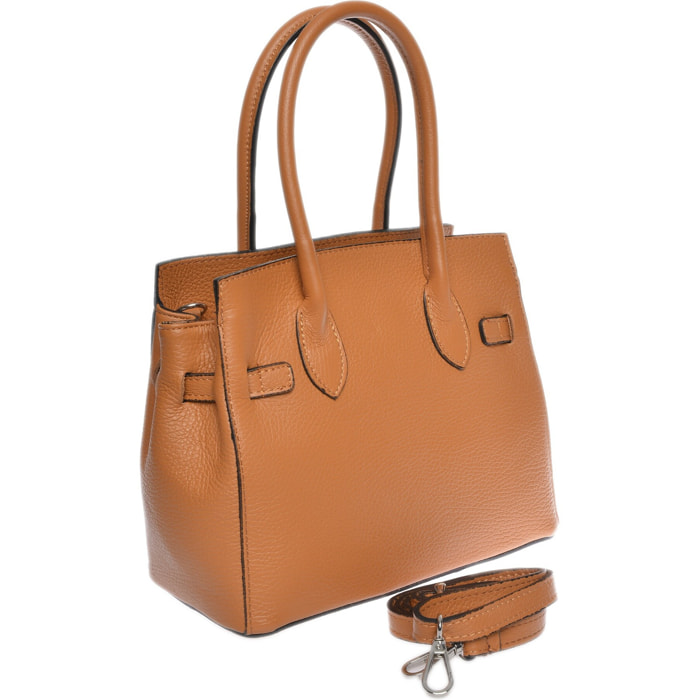 Borsa a mano Anna Luchini Cammello