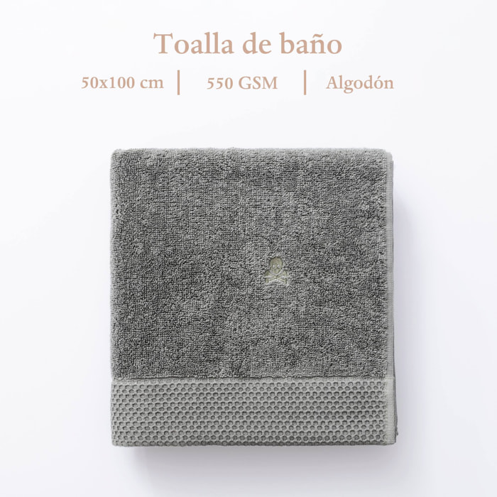 Toalla de manos nidus 50x100 100% algodón 550gsm agave bordado con logo scalpers home