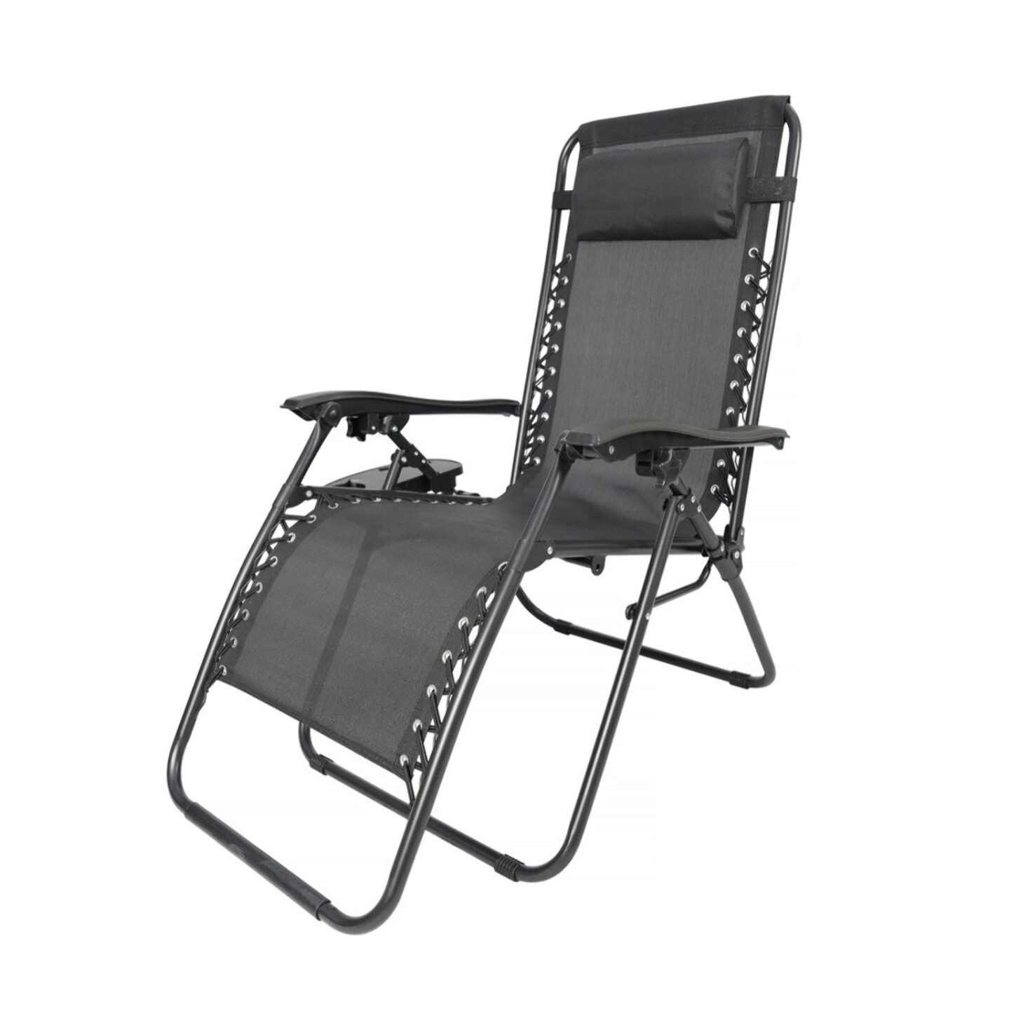 Fauteuil de jardin relax zéro gravité "Sintra" - Noir
