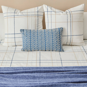 Funda nórdica textura líneas Sole color blanco