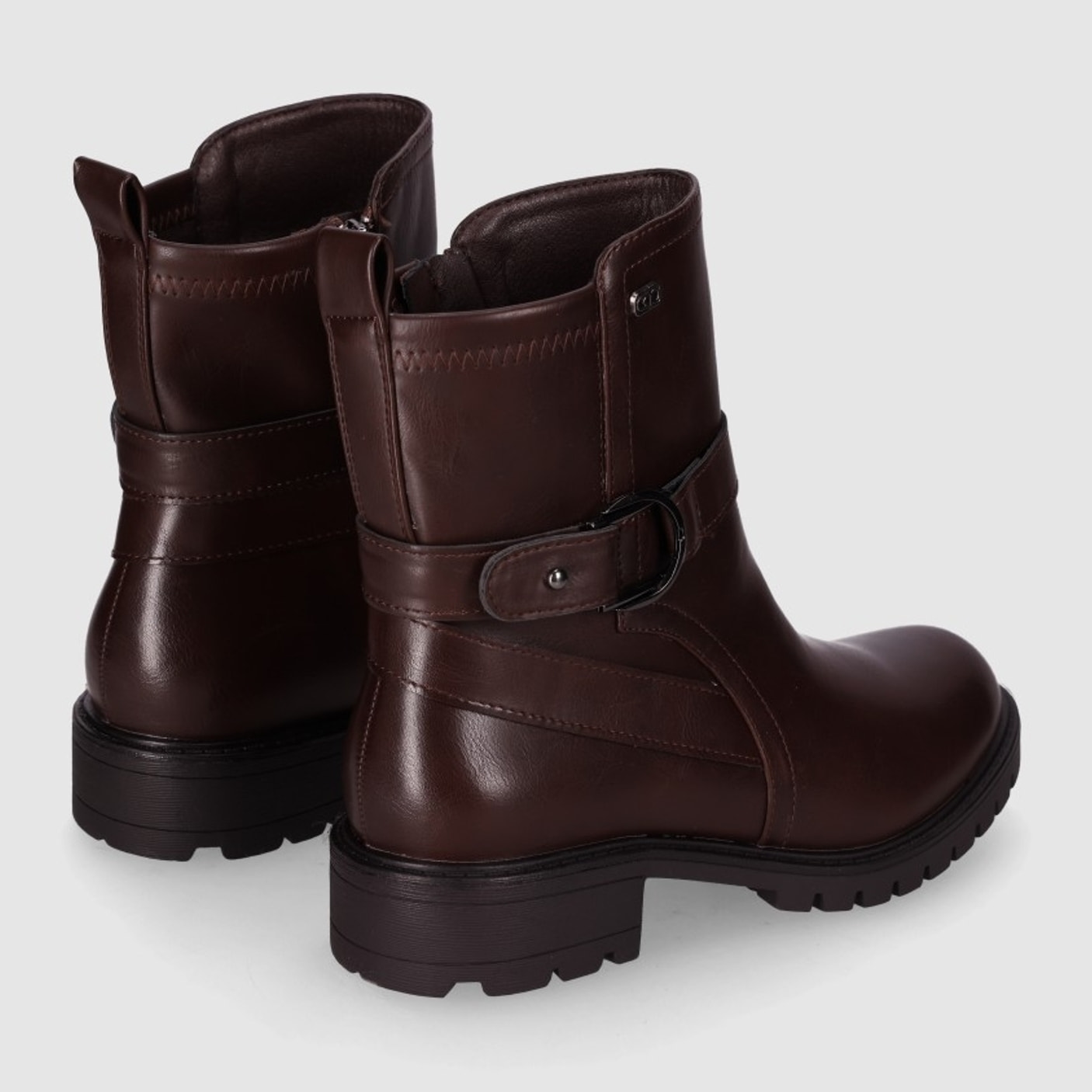 Botines - Marron/Dk.Brown - Tacón: Bajo