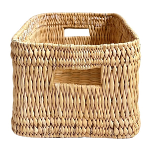 Panier de rangement rectangle Hassira - Naturel