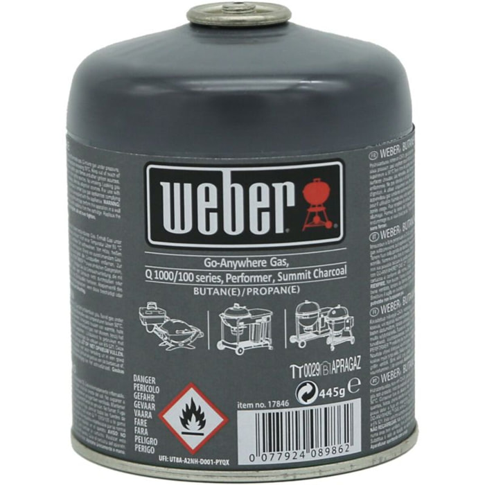 Cartouche de gaz WEBER gaz 445g