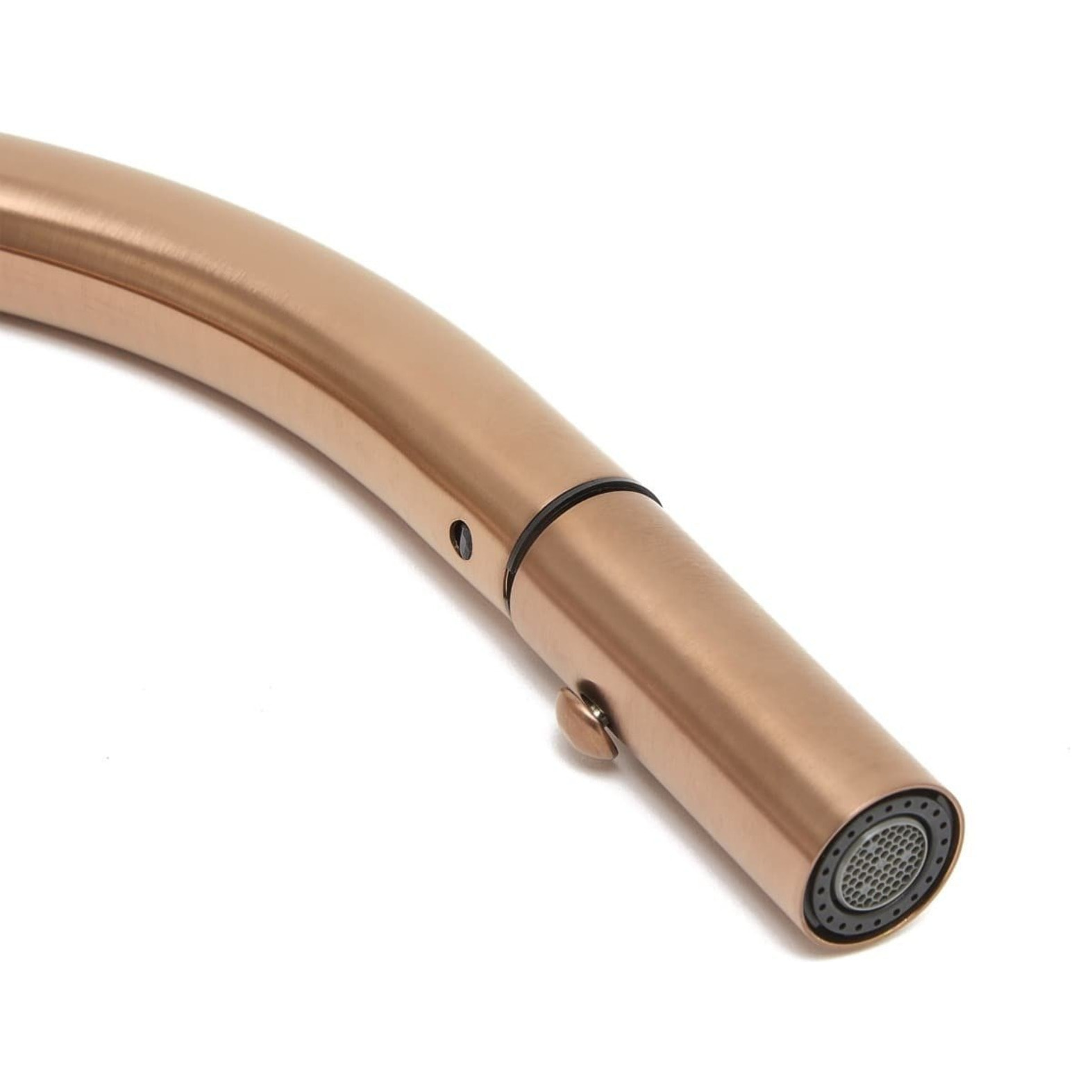 Aurum mitigeur évier à levier sur pied 44 cm avec douchette extractible 2 jets, or rose brossé (SATBAUR286BRG)