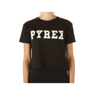 T-Shirt Pyrex Maglia Corta Donna In Jersey Nero Nero