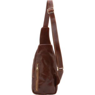 Marsupio  da uomo In Vera pelle Made in Italy 33x17x7 cm