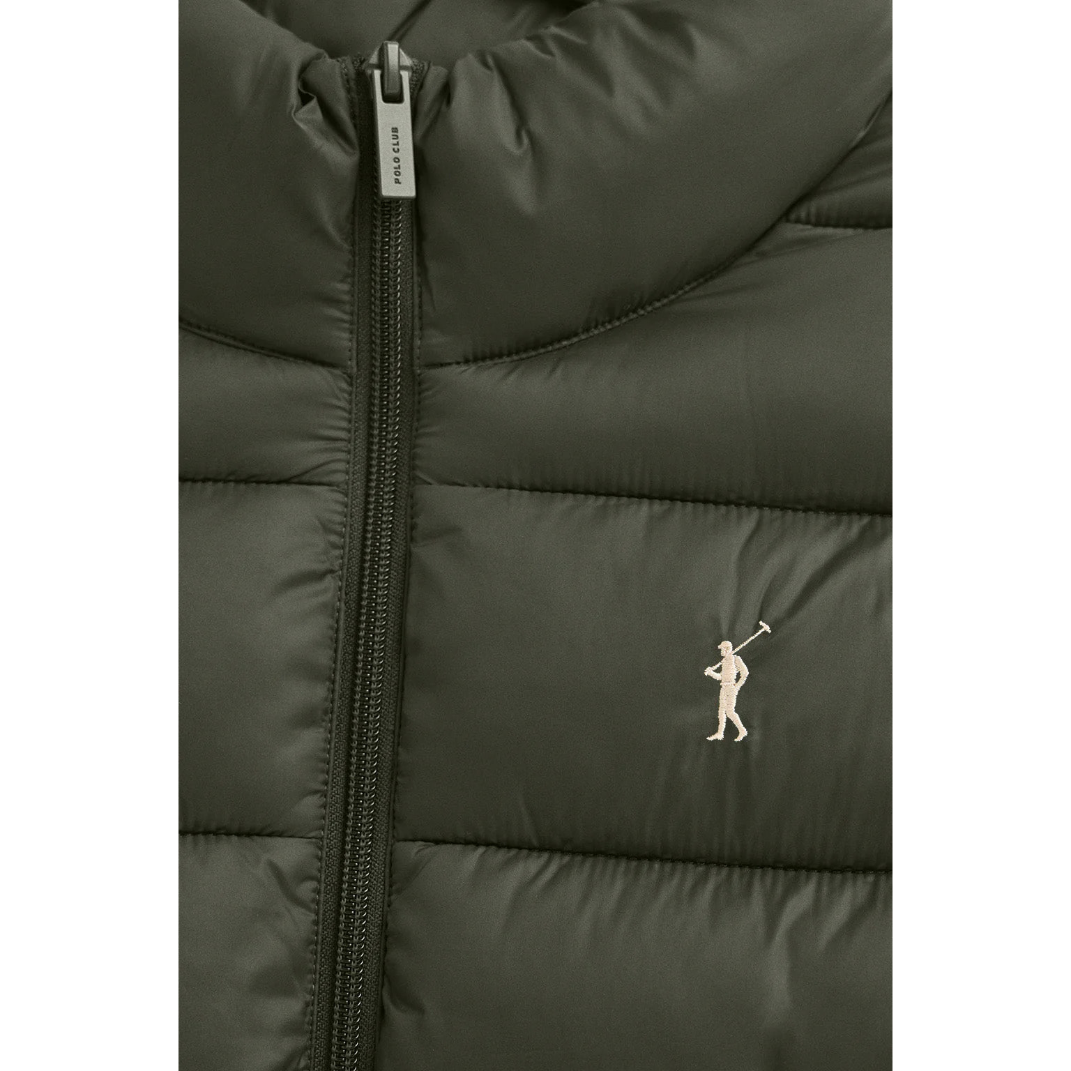 Giubbotto Salma Embroidery verde bosco con logo Rigby Go