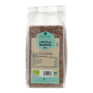 PLANETA HUERTO | Lentejas Marrones ECO 500 g - Legumbre Nutritiva y Versátil para Recetas Saludables