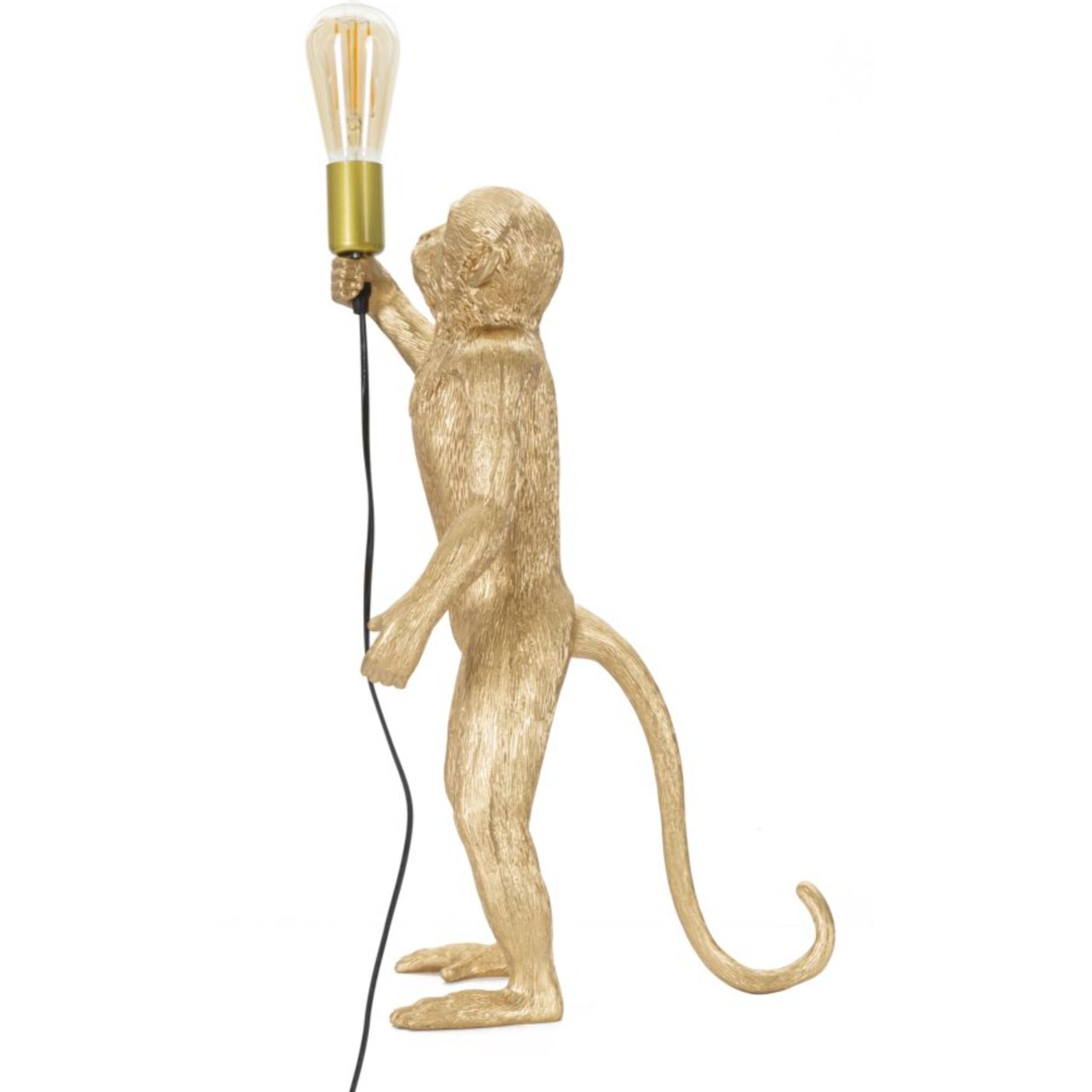LAMPADA DA TAVOLO MONKEY ORO CM Ø 26X34X55