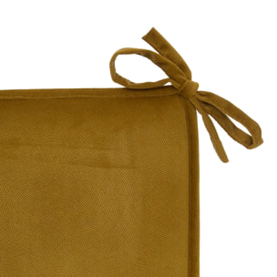 Galette de chaise Lilou mordoré 38x38cm