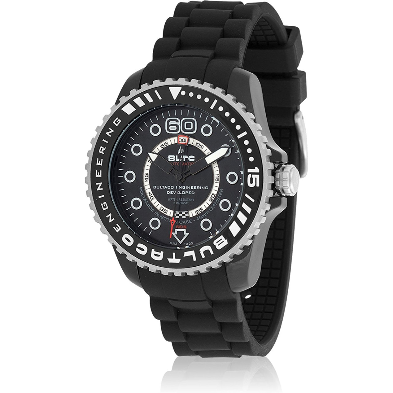 Reloj Bultaco BLPB45A-CB1 Hombre Analogico Automatico con Correa de Silicona
