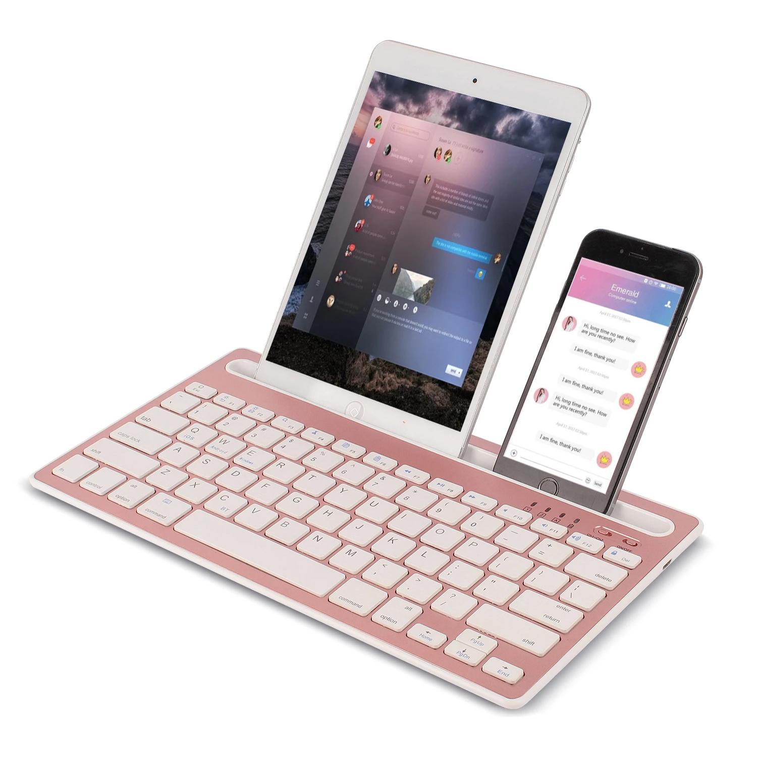 Teclado 608 Bluetooth 3 plegable con soporte