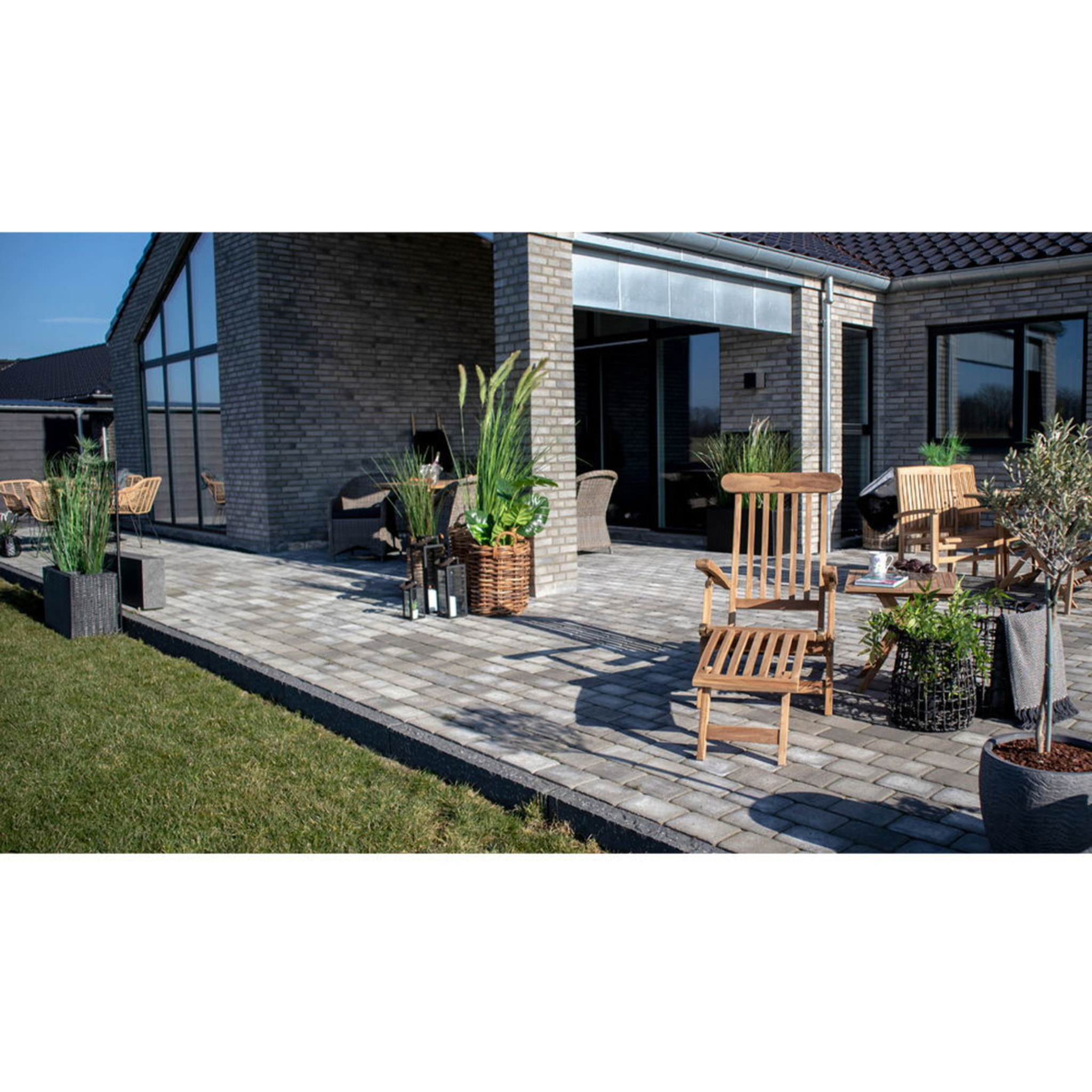 Sdraio da giardino Arrecife in teak naturale con schienale regolabile