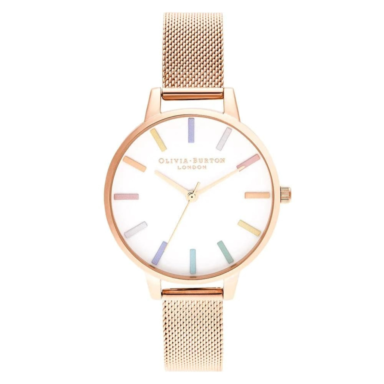 Reloj Olivia Burton OB16RB24 Mujer Analogico Cuarzo con Correa de Acero