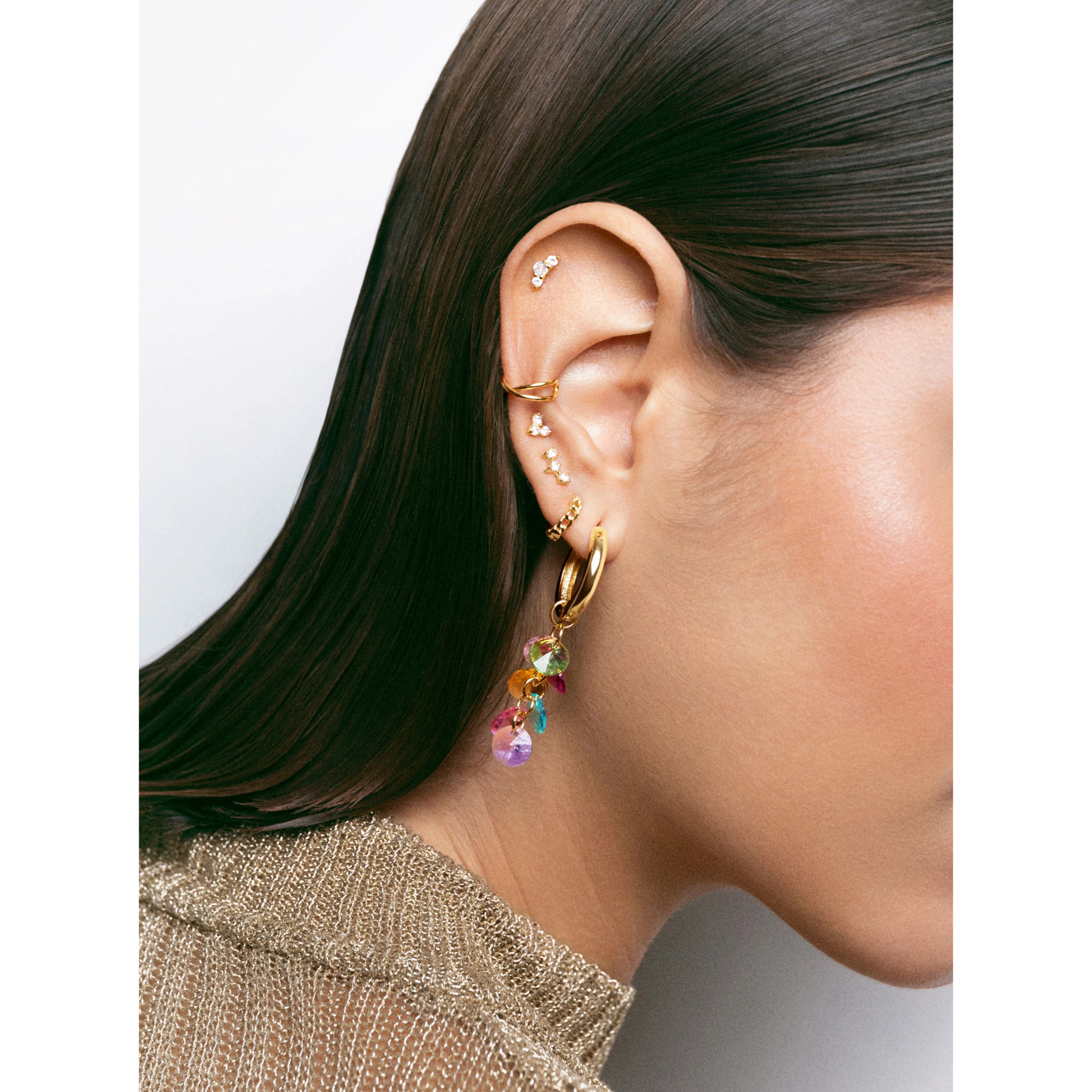 Orecchino Candy Colors Placcato Oro