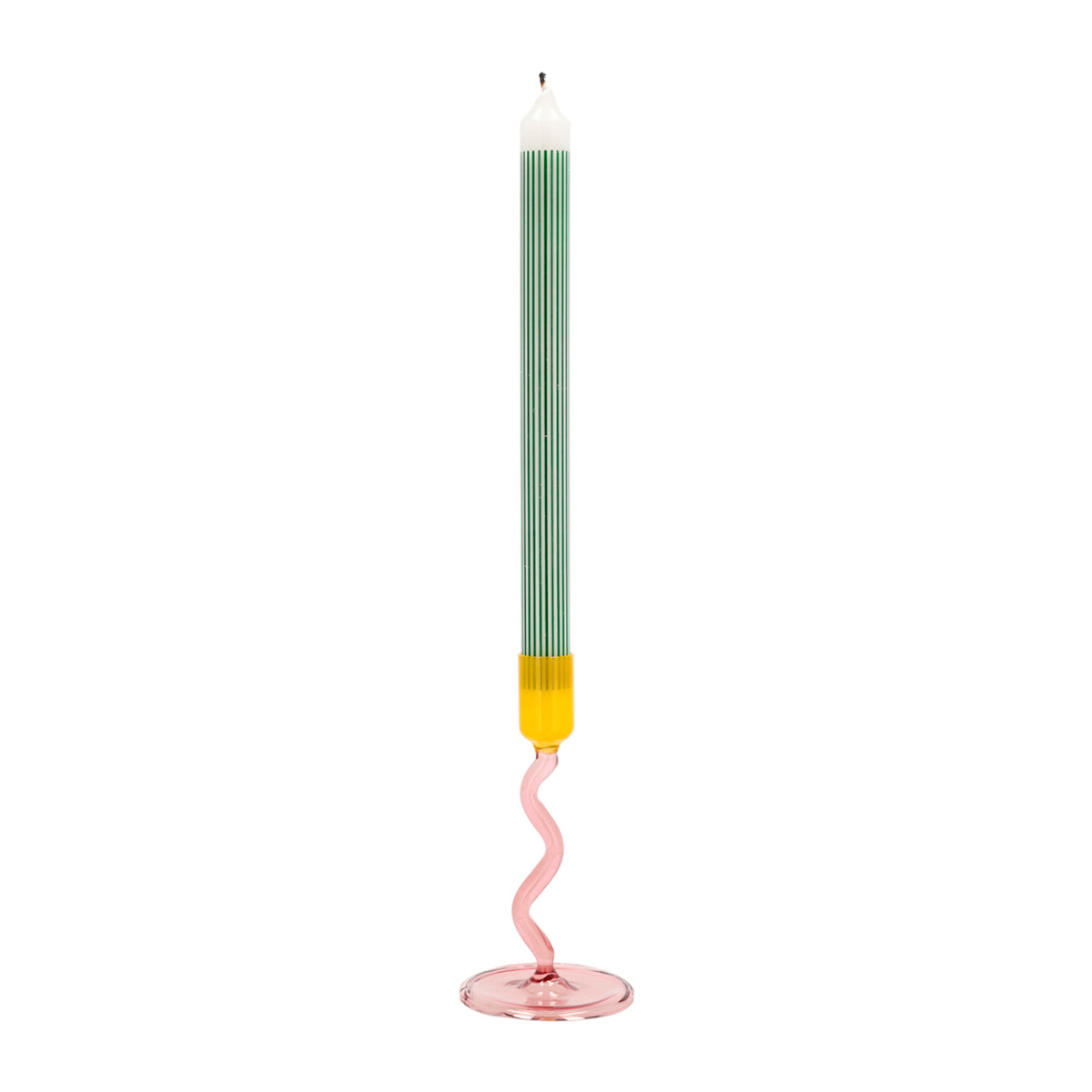 Bougeoir en verre Vivid