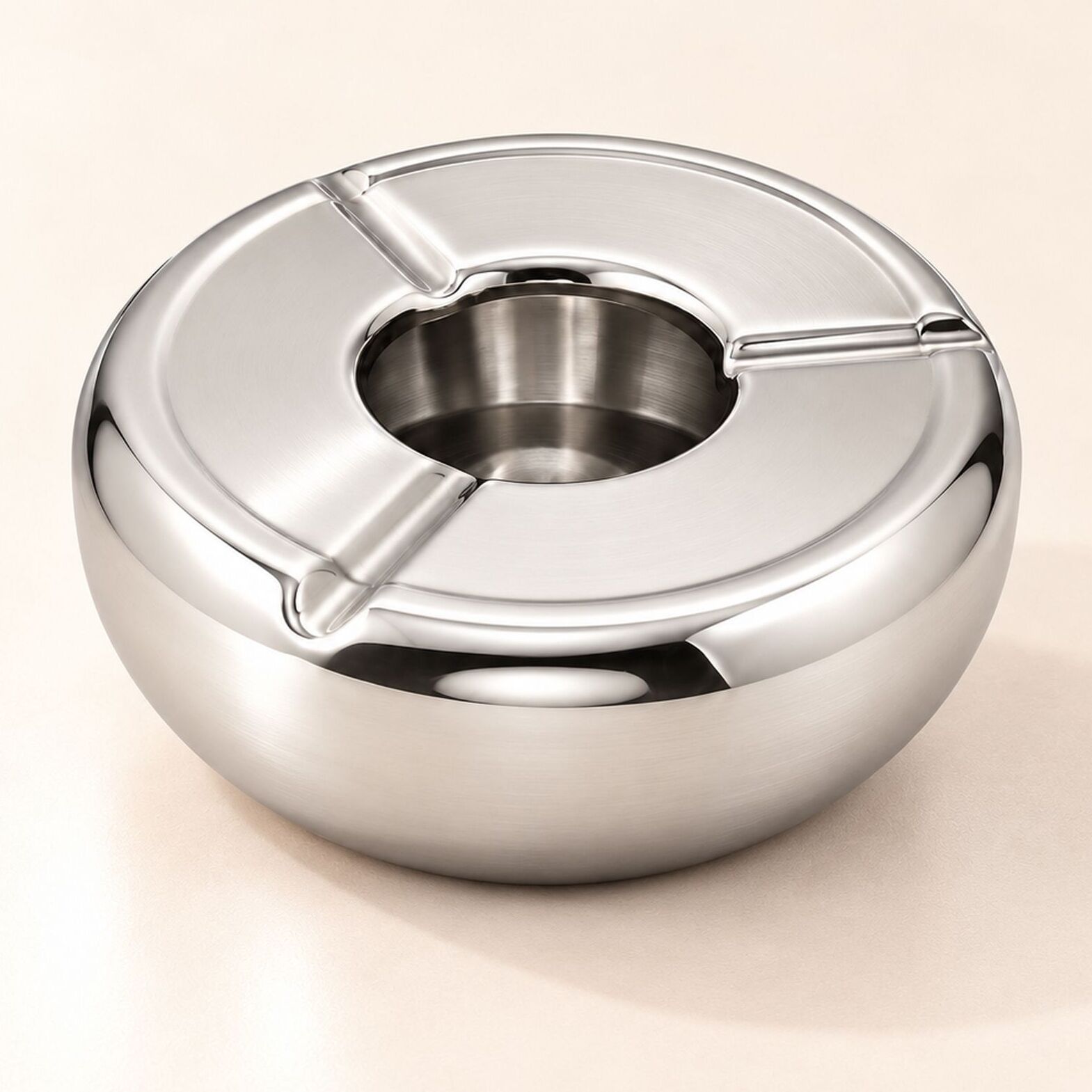 Cendrier en acier inoxydable 12cm