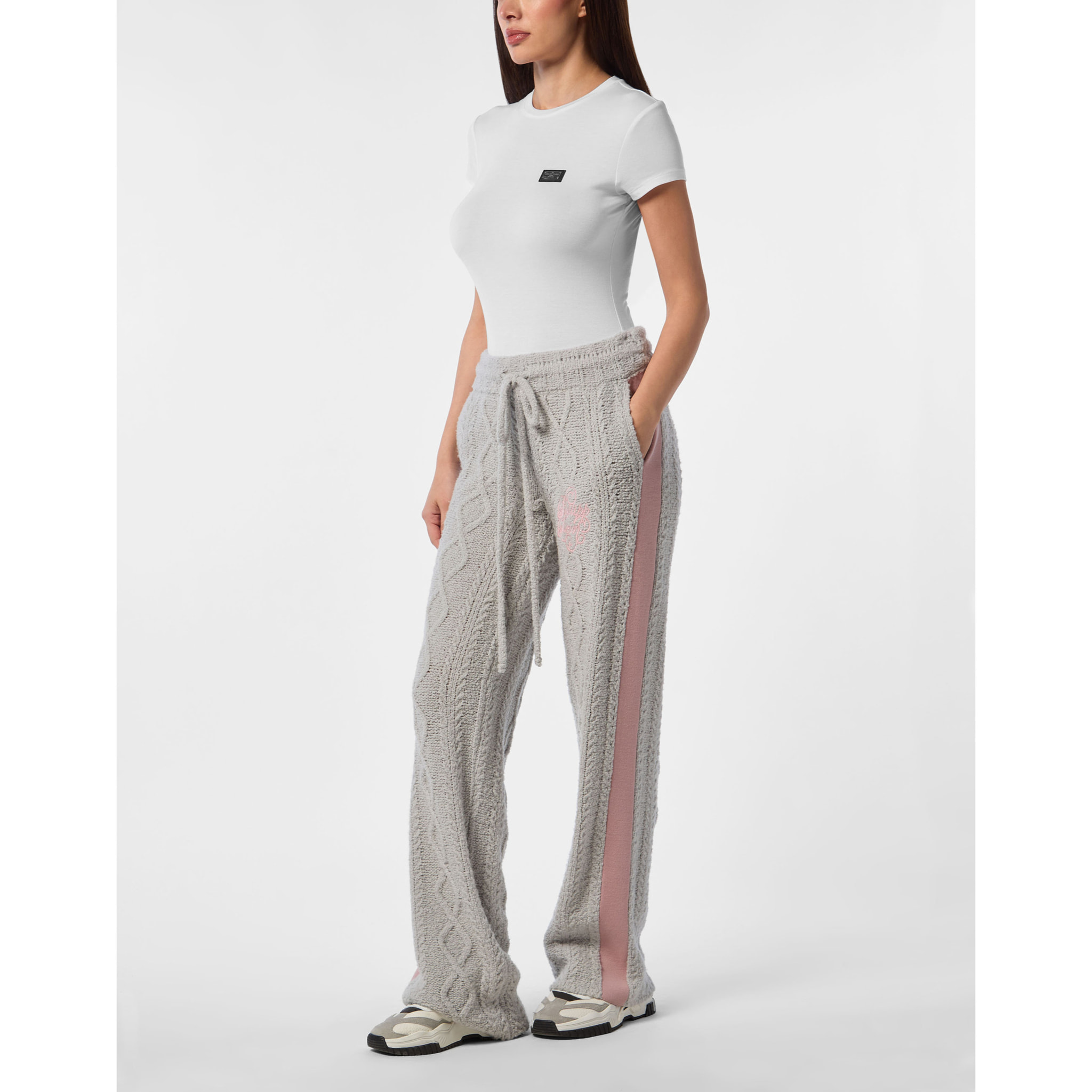 PHILIPP PLEIN Pantalones de jogging de punto SIGNATURE