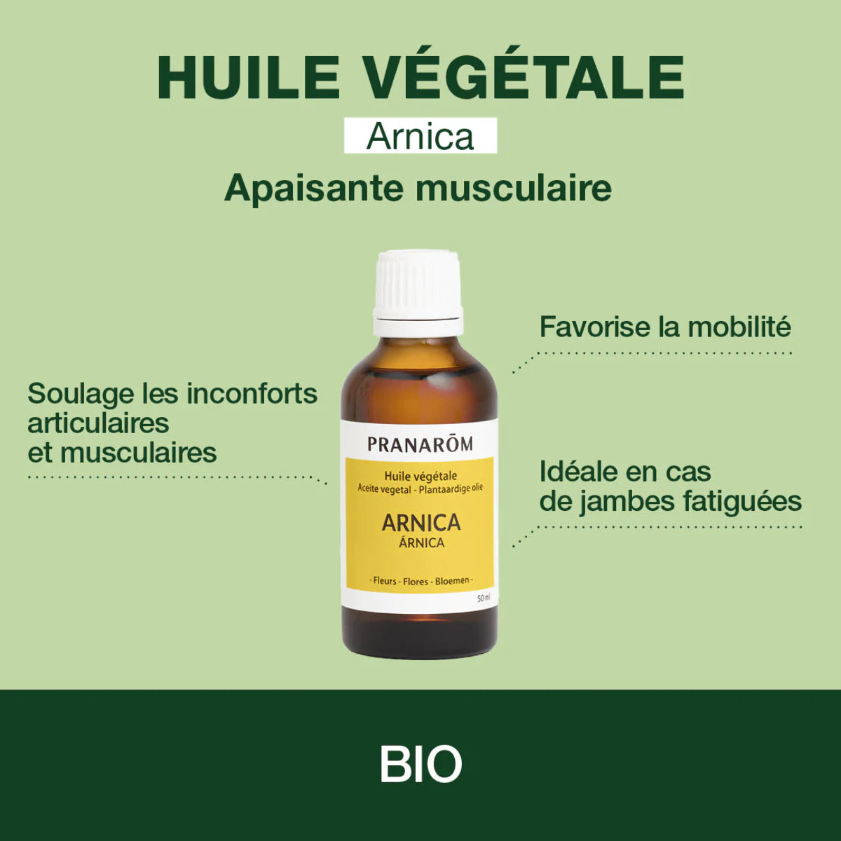 Pranarom - Huile Végétale d'Arnica - 50 ml