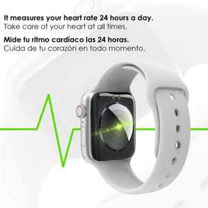 Smartwatch multisport T500 Plus con cardiofrequenzimetro