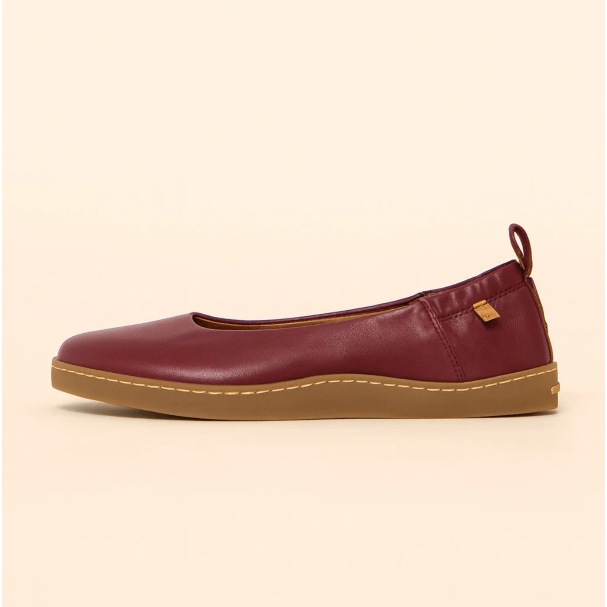 Bailarinas N5912 SOFT NAPPA BURDEOS/ ORIGEN color Burdeos