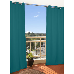 Rideau Phonique Occultant et Thermique 'MOONDREAM' - Bleu Pétrole