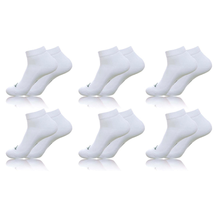 Pack 6 pares de calcetines Kappa en color blanco