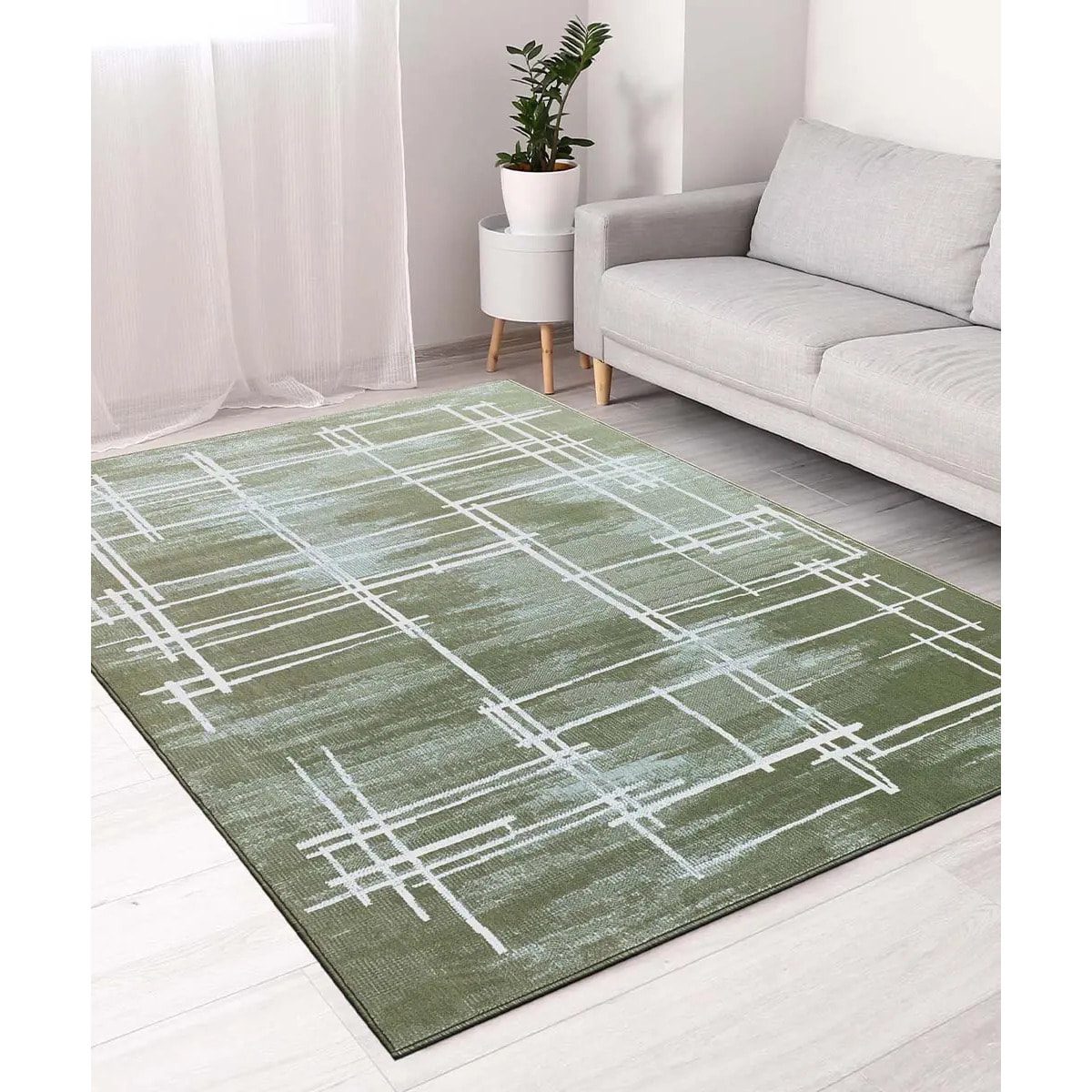 Tappeto Soggiorno Moderno Verde