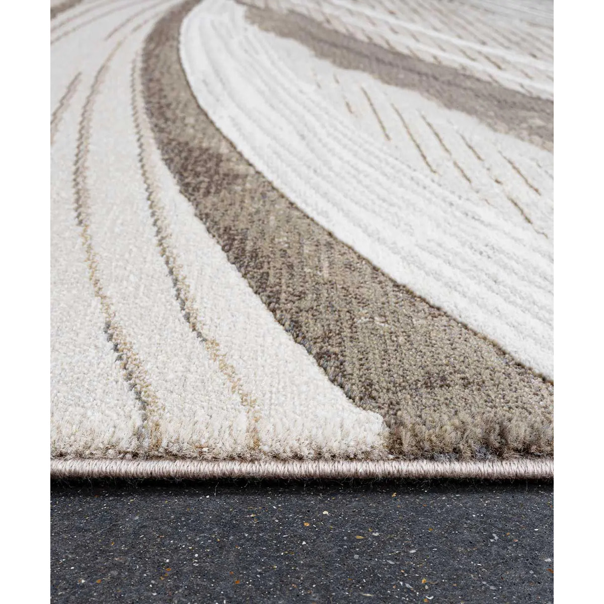 Tappeto Disegno Astratto Beige Nocciola