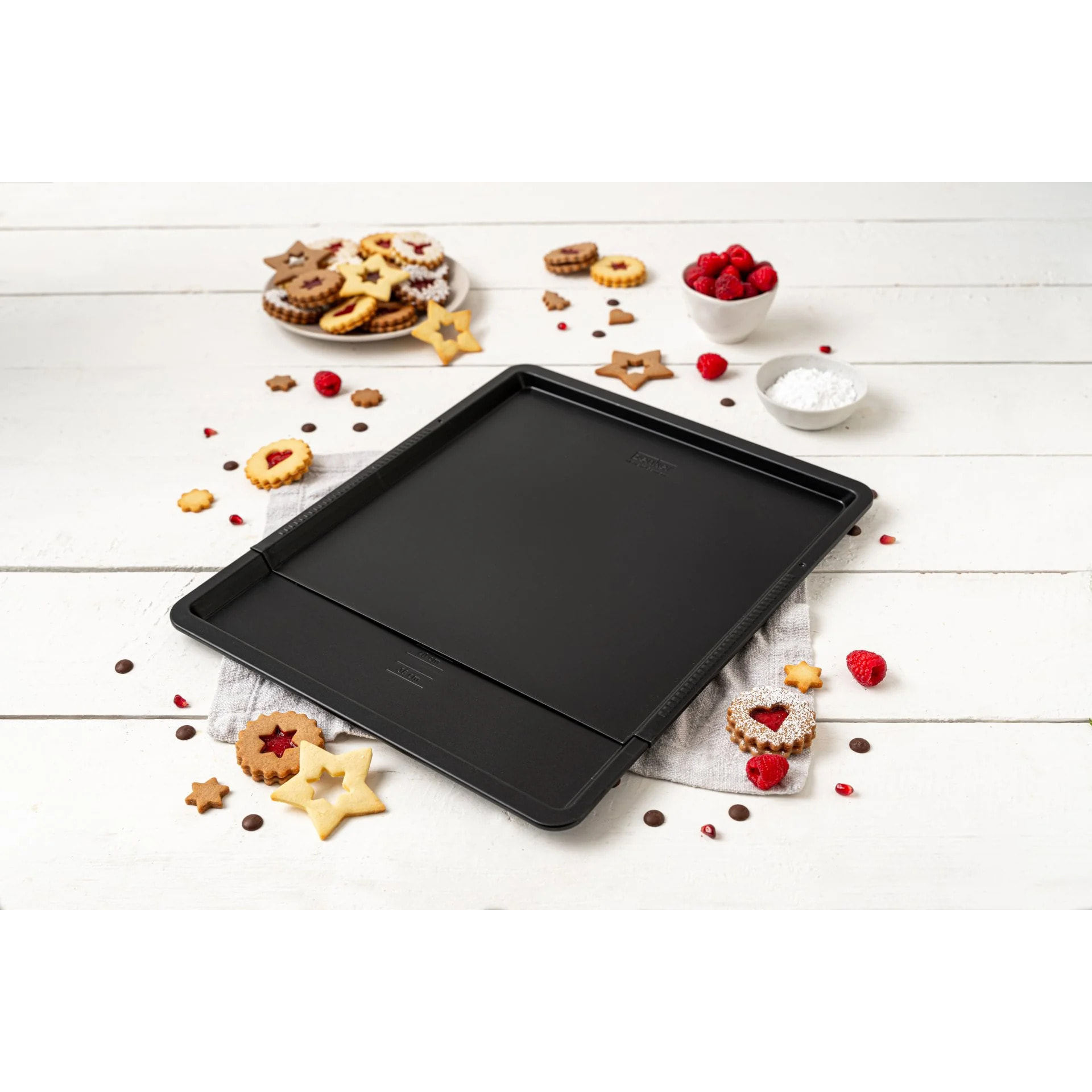 Plaque de cuisson four extensible de 37 à 52 cm Zenker Perfect Black +