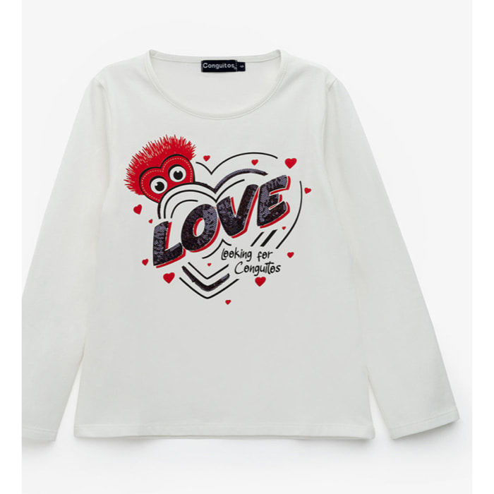 Conguitos - T-shirt casual a maniche corte stampata