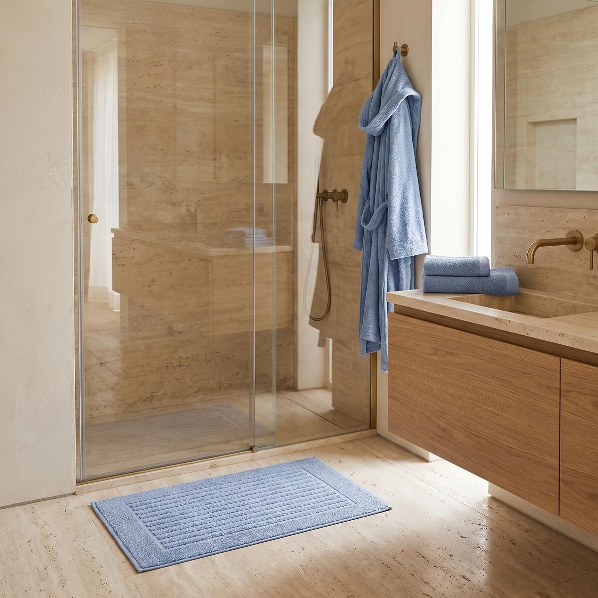 INTRECCI HOME Set Bagno Asciugamani Viso e Ospite, in Puro Cotone 500 g, Morbidezza Extra, Assorbenza Superiore