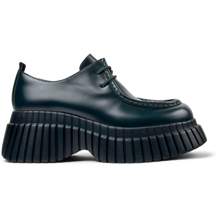 Zapatos de cordones - CAMPER BCN - Verde - Cuero liso