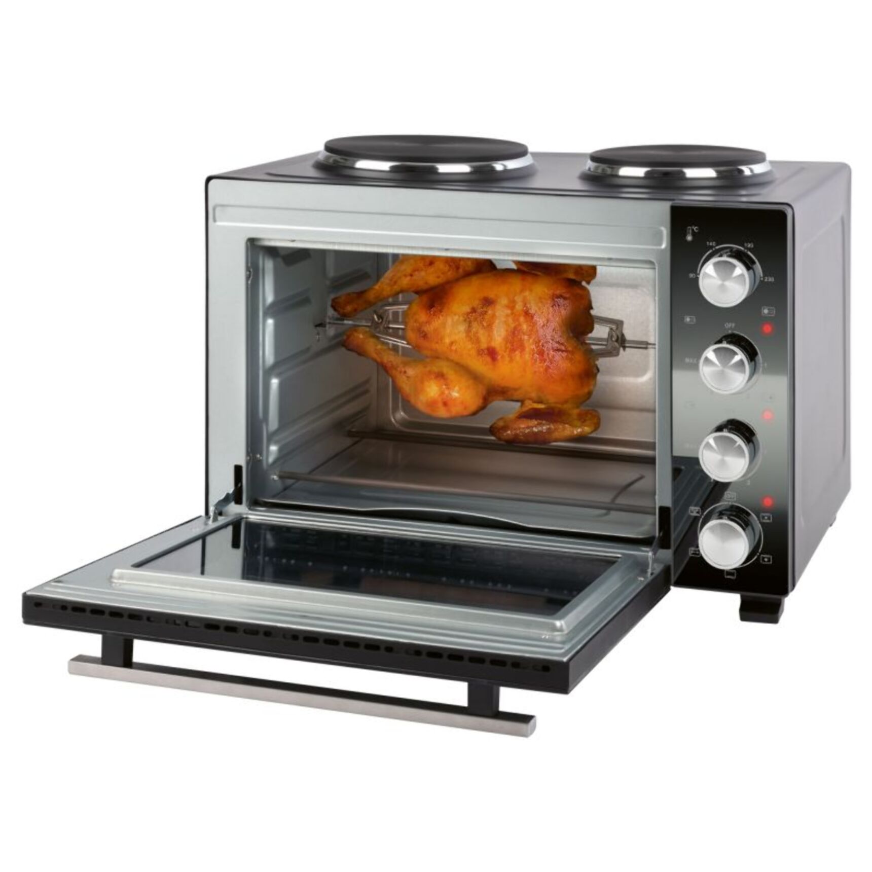 Combiné four 32L et double plaques de cuission Proficook PC-KK1302-Noir