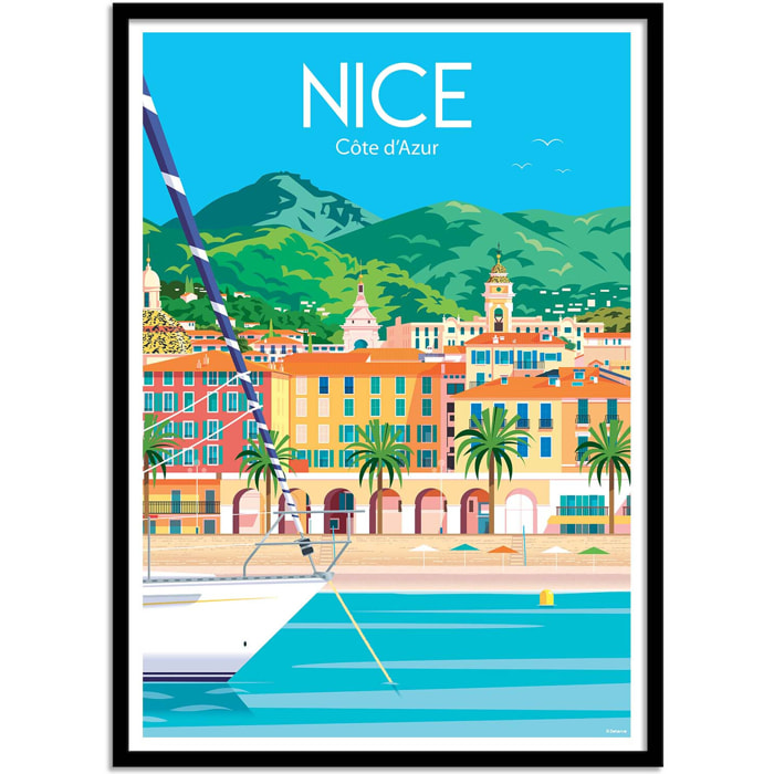 Affiche - Nice Côte d'Azur - Raphael Delerue
