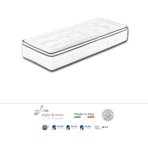 Combinazione: Materasso ''Volare'' 2cm memory foam H25 cm 80x200 con guanciale Aloe vera